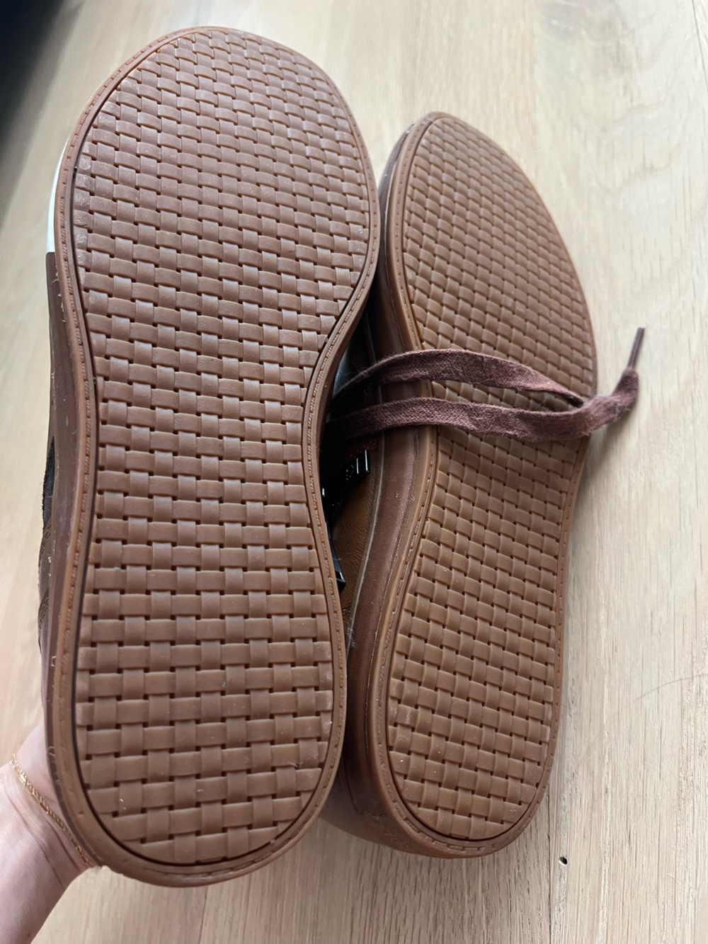 Cole Haan Men’s Brown High-Top Leather Sneakers - Picture 5 of 5